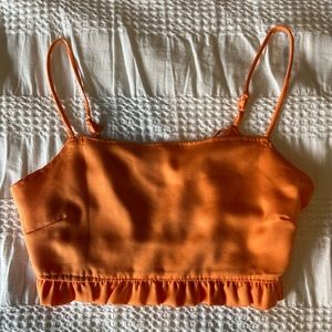 Silk Orange Top